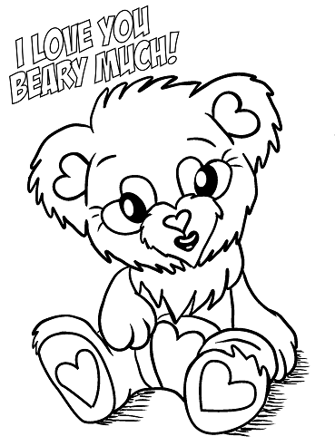 valentine day print out coloring pages - photo #21