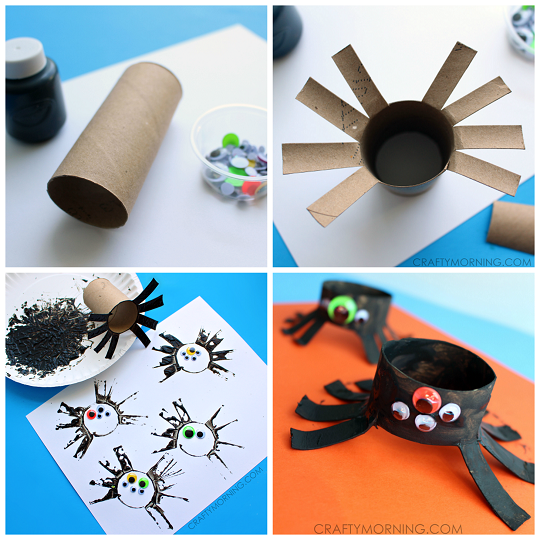mayoria Respiración bienestar Manualidades con arañas para Halloween | Manualidades