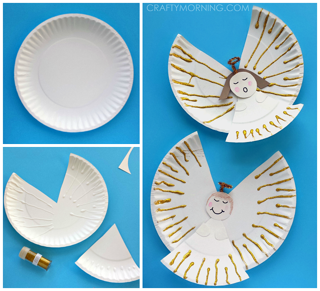 Easy Paper Plate Angel Craft for Kids Crafty Morning
