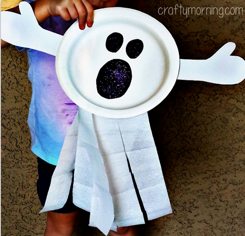 Paper Plate Ghost Craft for Kids (Fun Halloween Art Project!)