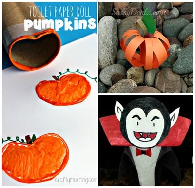 Halloween & Fall Themed Toilet Paper Roll Crafts For Kids