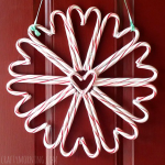 Candy Cane Wreath Craft For Christmas