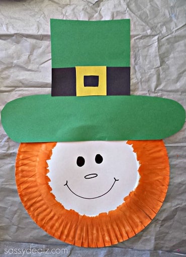 Paper Plate Leprechaun Craft For Kids