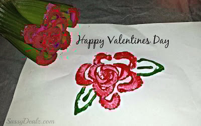 Celery Flower Stamping Craft For Kids
