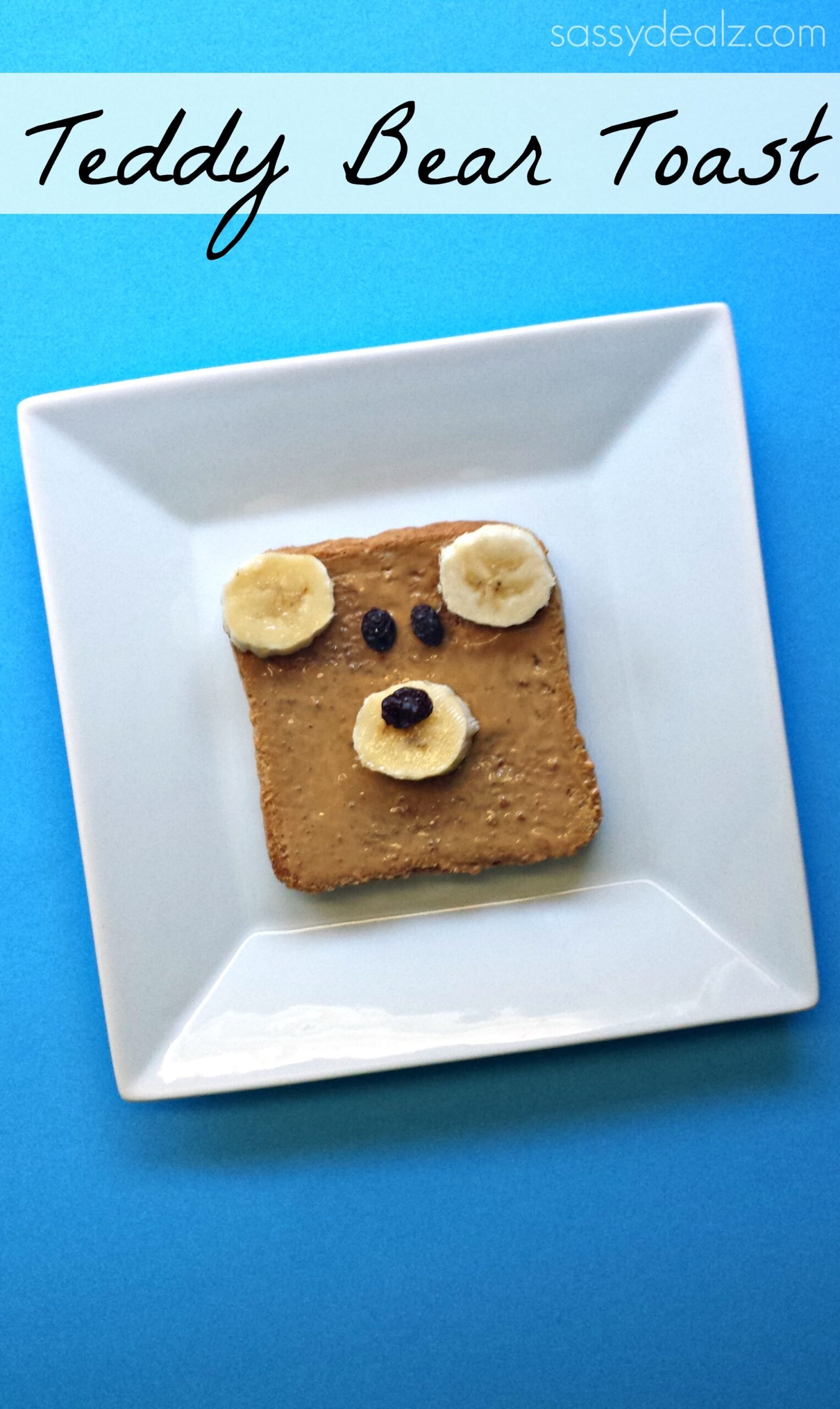 Teddy Bear Toast (Healthy Kid’s Breakfast Idea)