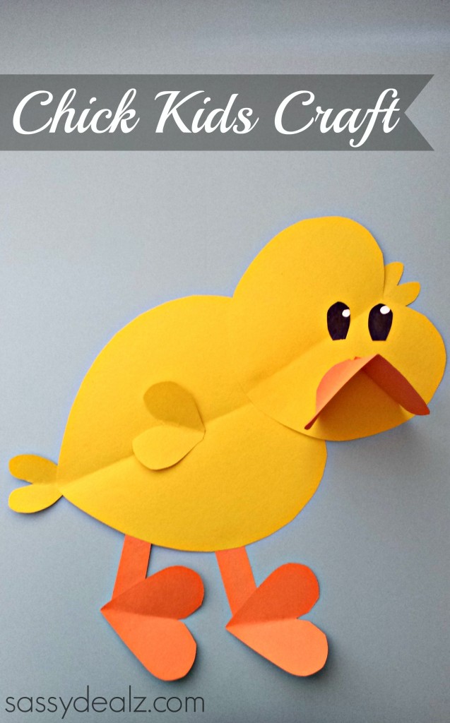 Paper Chick Craft For Kids