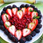 Healthy Fruit Heart for a Valentine's Day Treat
