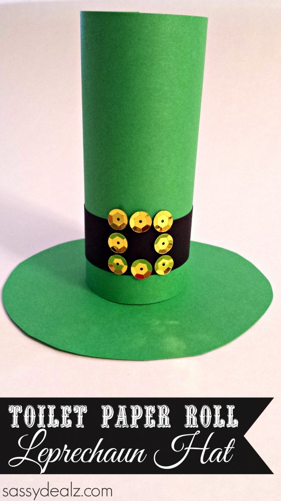 Leprechaun Hat Toilet Paper Roll Craft for St. Patrick's Day Crafty
