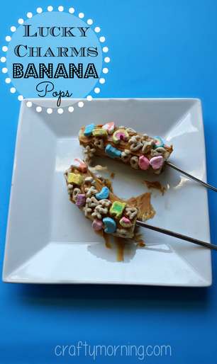 Lucky Charms Banana Pops (Fun Kid’s Breakfast Snack)