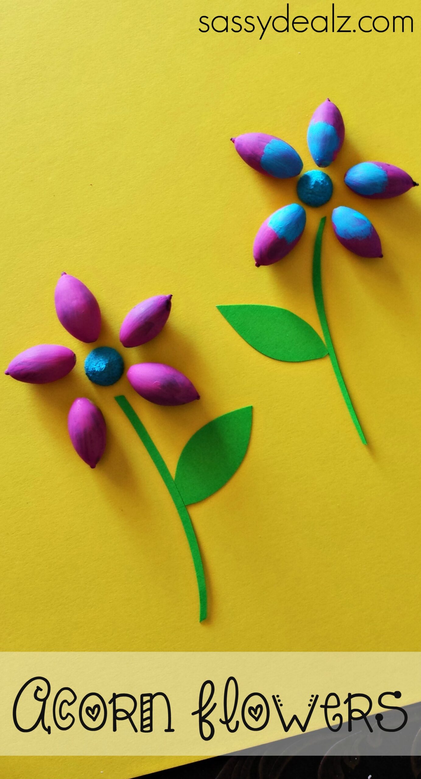 Acorn Flower Craft for Kids (Spring Idea)