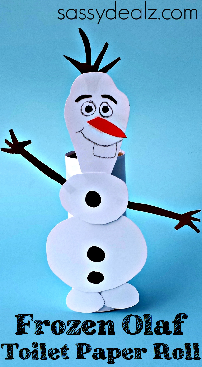 Frozen Olaf Toilet Paper Roll Craft for Kids