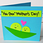 "Ha-Pea" Mother's Day Card for Kids to Make