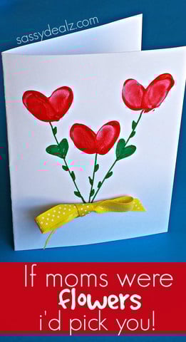 Fingerprint Flower Mother’s Day Card
