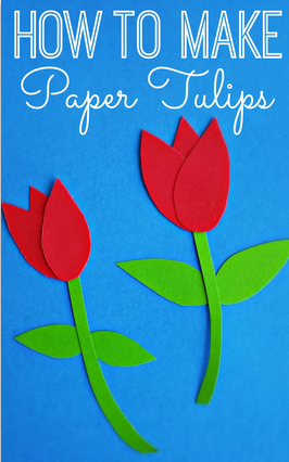 How to Make Paper Tulips – Easy Kids Craft