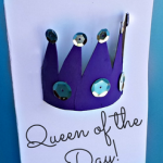 Toilet Paper Roll Crown Craft (Mother's Day Card)