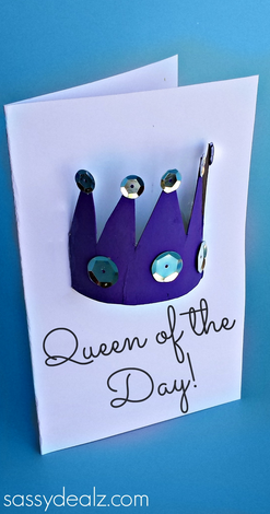 Toilet Paper Roll Crown Craft (Mother’s Day Card)