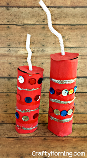 toilet paper roll firecracker craft