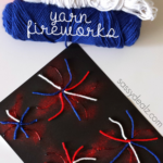 Yarn Fireworks Craft for Kids to Make