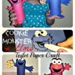 Cheap Elmo & Cookie Monster Toilet Paper Roll Crafts For Kids