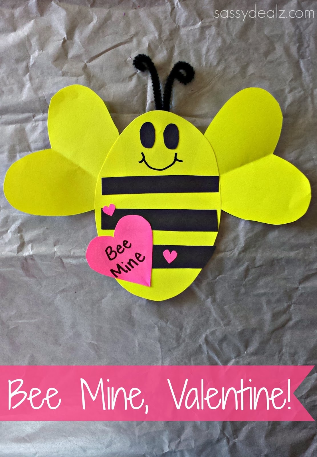 “Bee Mine” Valentine’s Day Craft For Kids