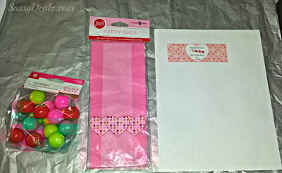 DIY Valentine’s Day Bouncy Ball Gift Bag Idea