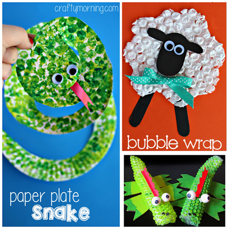 Bubble Wrap Painting & Printing Art Projects