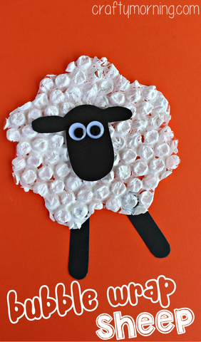 bubble-wrap-sheep-craft-for-kids