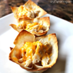 Buffalo Chicken Wonton Cups Recipe