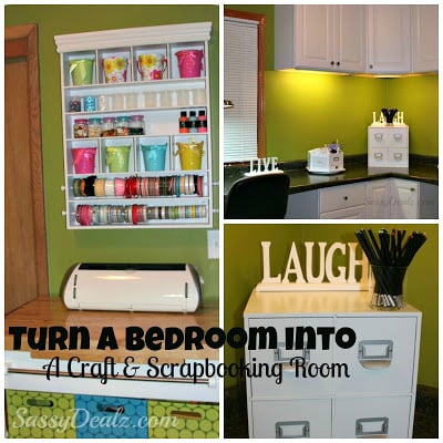 Transforming a Bedroom into a Craft & Scrapbooking Room