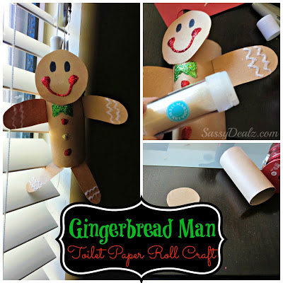 Gingerbread Man Toilet Paper Roll Craft For Kids (Cute Christmas Art Project!)