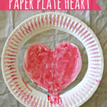 Paper Plate Heart Craft For Kids
