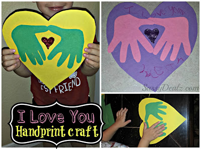 DIY: I Love You Handprint Craft For Kids (Great Keepsake Gift!)