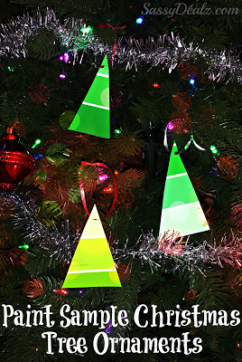 Cheap Paint Sample Christmas Tree Ornament Craft For Kids