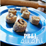 Peanut Butter and Jelly Sushi Snack for Kids