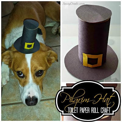 Pilgrim Hat Toilet Paper Roll Thanksgiving Craft For Kids