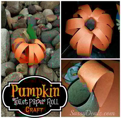 Pumpkin Toilet Paper Roll Craft For Kids (Halloween Idea)