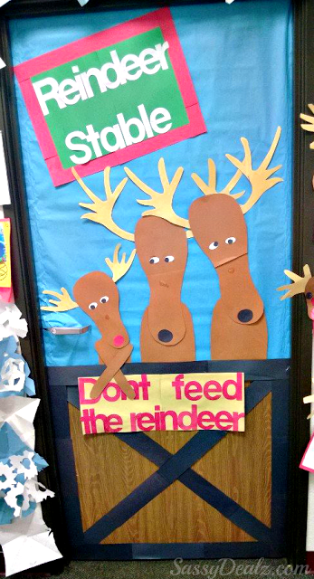 “Don’t Feed The Reindeer” Classroom Door Decoration For Christmas