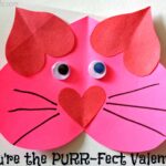 Valentine Heart Cat Craft For Kids - "You're The PURR-Fect Valentine!"