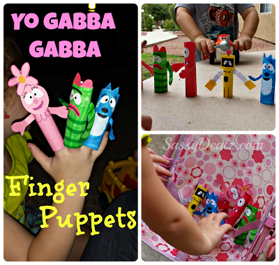 DIY: Yo Gabba Gabba Finger Puppets (Cheap Kid’s Craft)