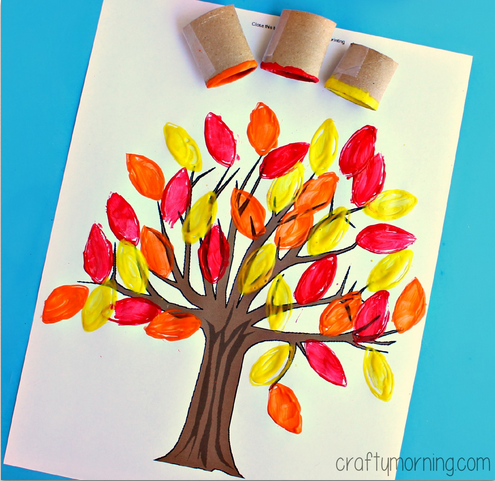 fall-tree-craft-for-kids-using-a-toilet-paper-roll