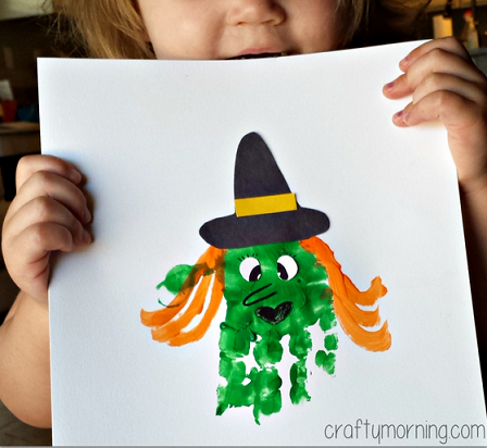 Handprint Witch Craft for Kids to Make