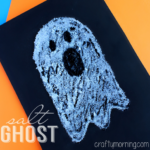Easy Salt Ghost Craft for Halloween