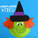 Paper Plate Witch Craft for Kids