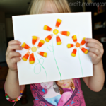 Make Flowers out of Candy Corn (Kids Craft)