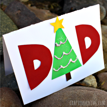 Make a Homemade Christmas Card for Dad - Crafty Morning