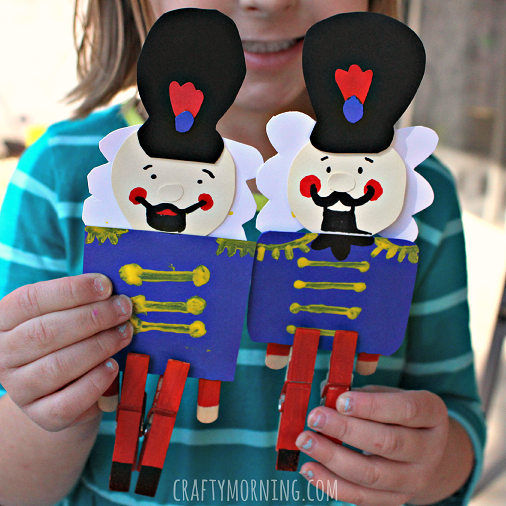 Clothespin Nutcracker Craft for Kids to Make