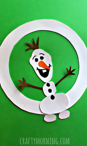 o is for olaf winter alphabet craft for kids crafty