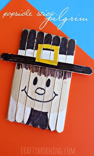 Popsicle Stick Pilgrim