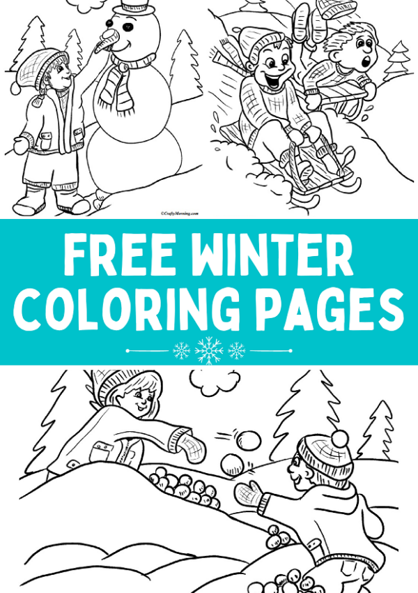 Winter Coloring Pages (Free Printables)