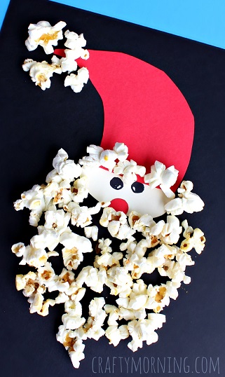 popcorn-santa-claus-christmas-craft-for-kids